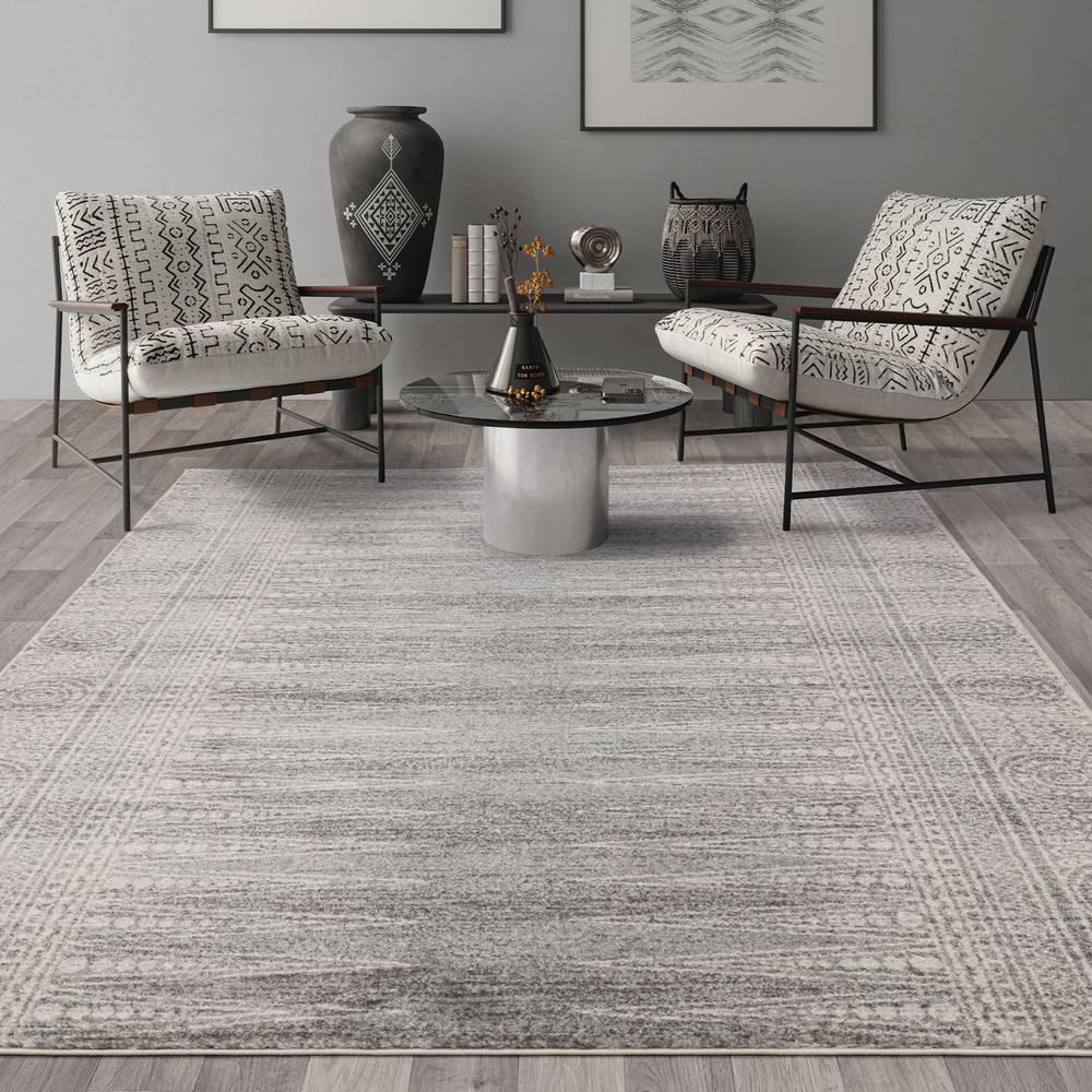 Nova 200x290cm Weave Grey Rug NV07 Rug