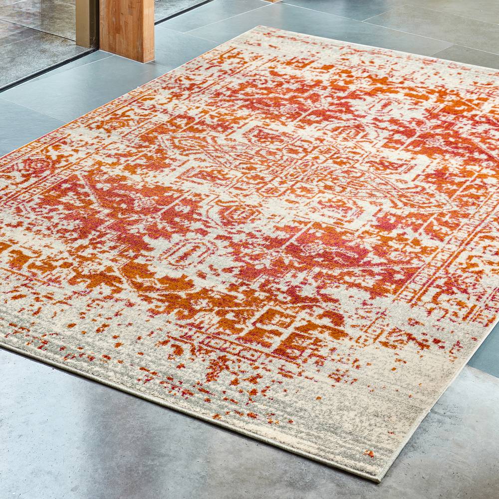 Nova 200x290cm Antique Orange Rug NV09 Rug