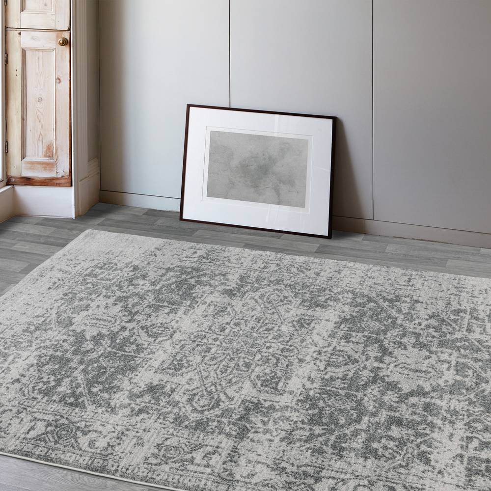 Nova 240x340cm Antique Grey Rug NV10 Rug