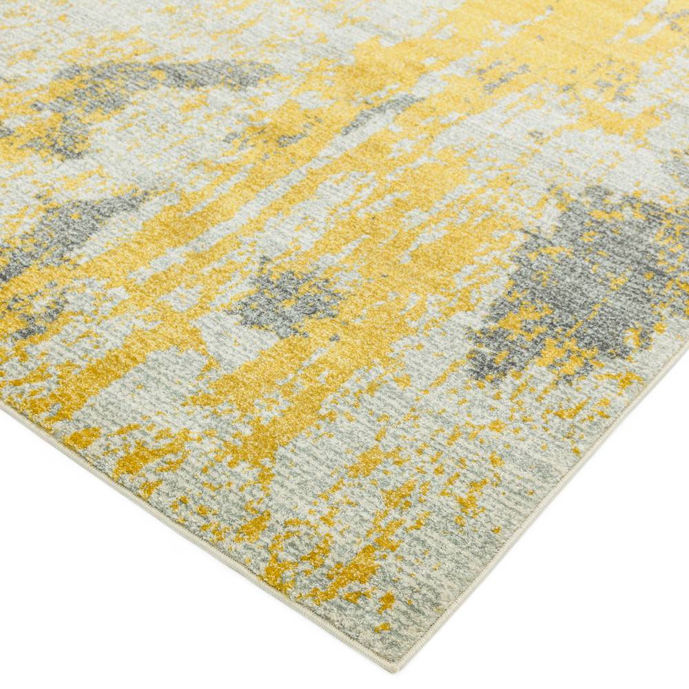 Nova 160x230cm Painterly Ochre Rug NV18 Rug