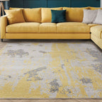 Nova 160x230cm Painterly Ochre Rug NV18 Rug