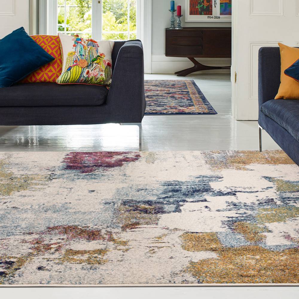 Nova 120x170cm Mustard Multi Rug NV22 Rug