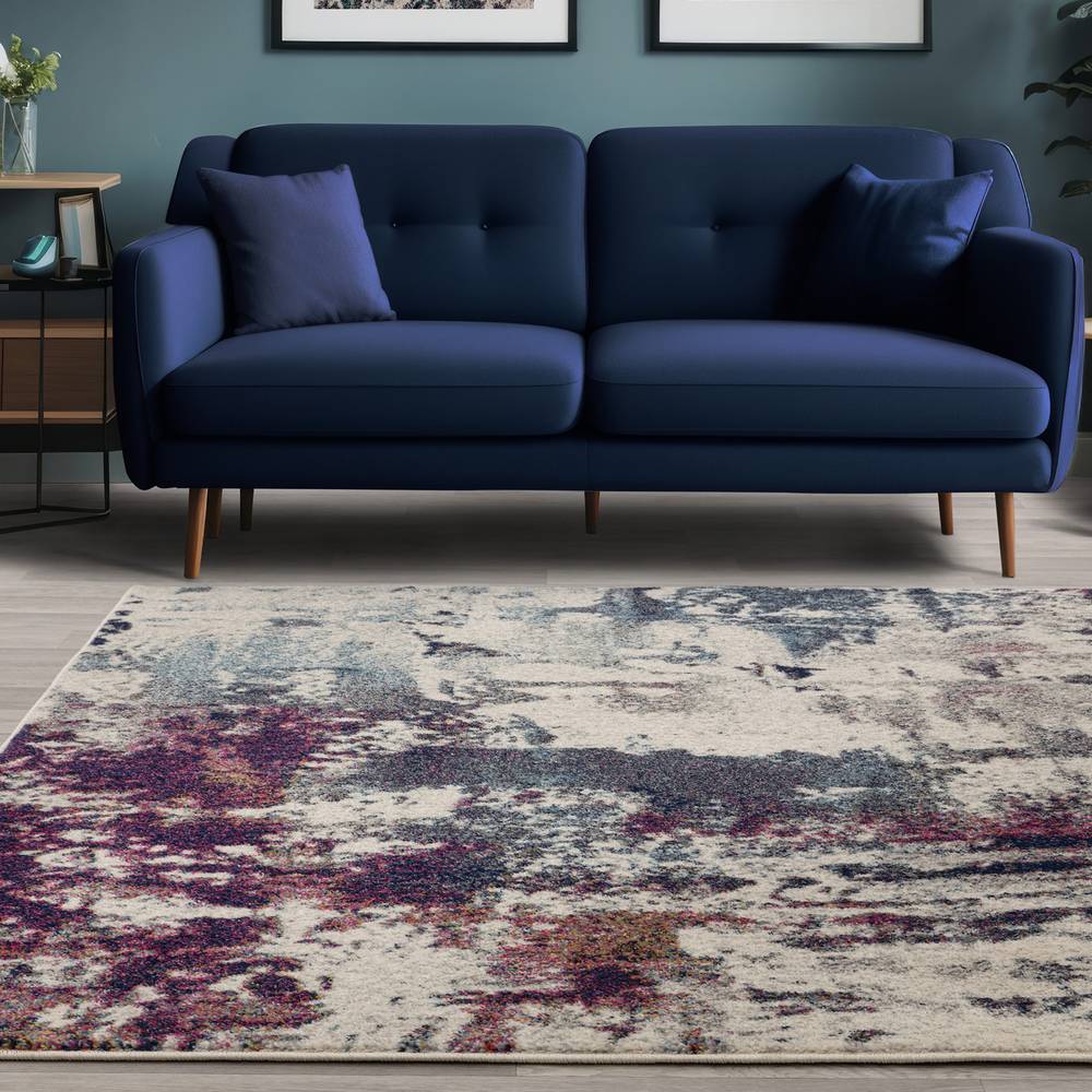 Nova 120x170cm Navy Multi Rug NV23 Rug