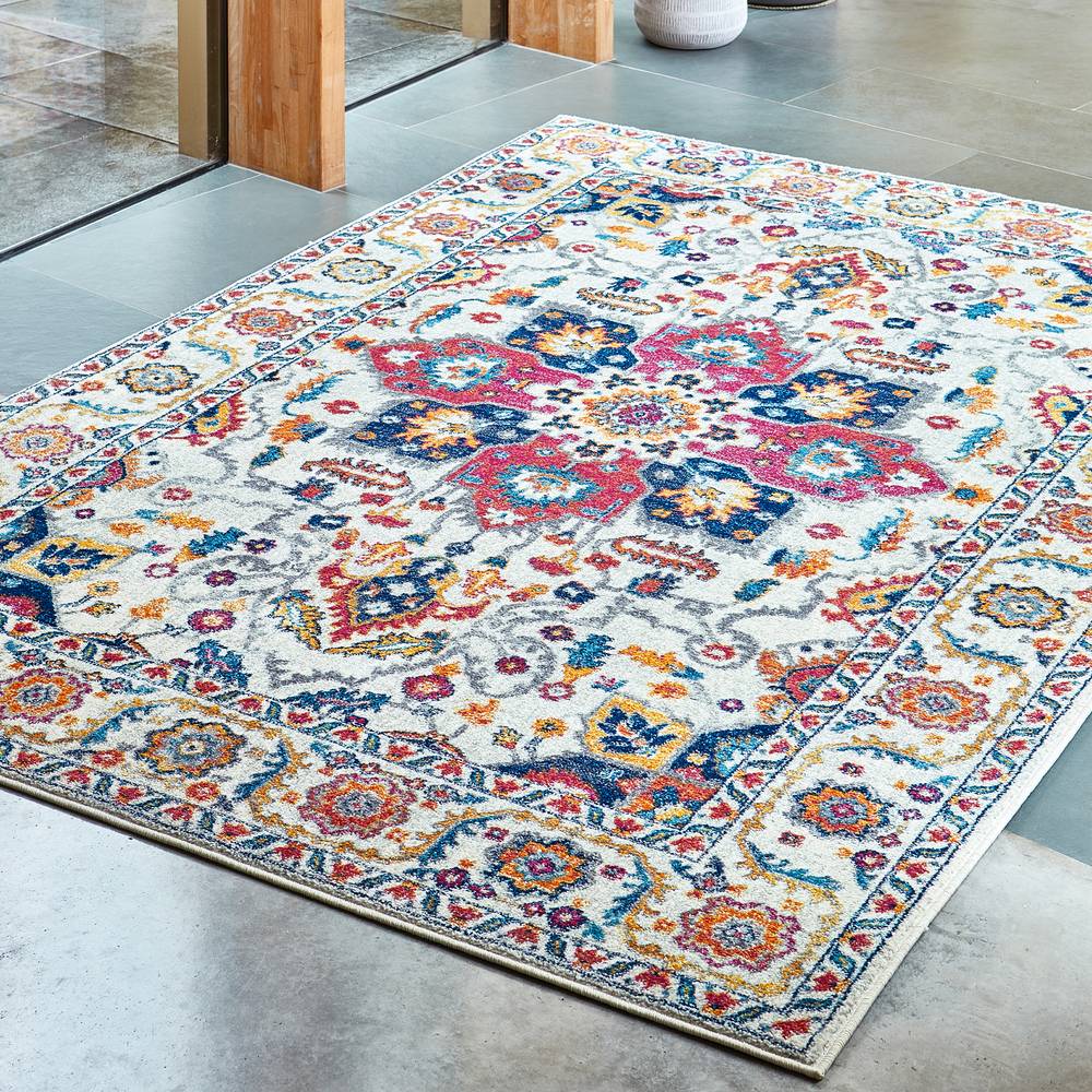 Nova 200x290cm White Multi Rug NV24 Rug