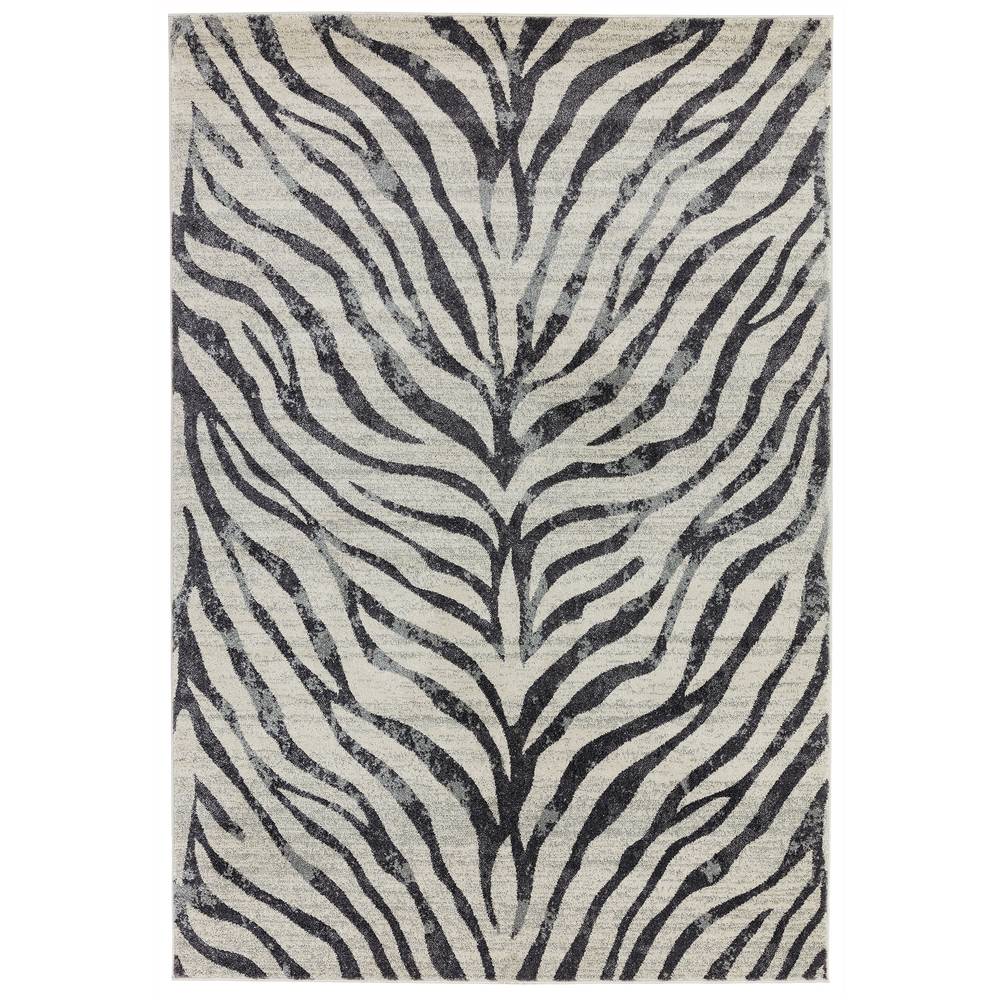 Nova 160x230cm Zebra Grey Rug NV27 Rug