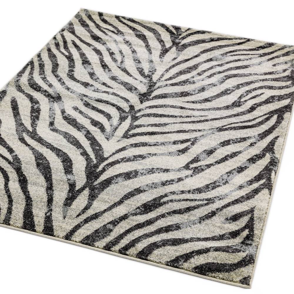 Nova 160x230cm Zebra Grey Rug NV27 Rug