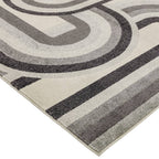 Nova 120x170cm Retro Grey Rug NV29 Rug