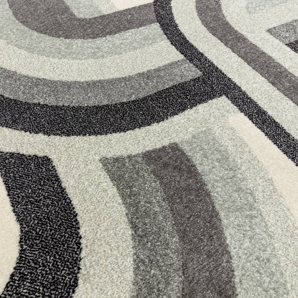 Nova 160x230cm Retro Grey Rug NV29 Rug