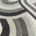 Nova 120x170cm Retro Grey Rug NV29 Rug