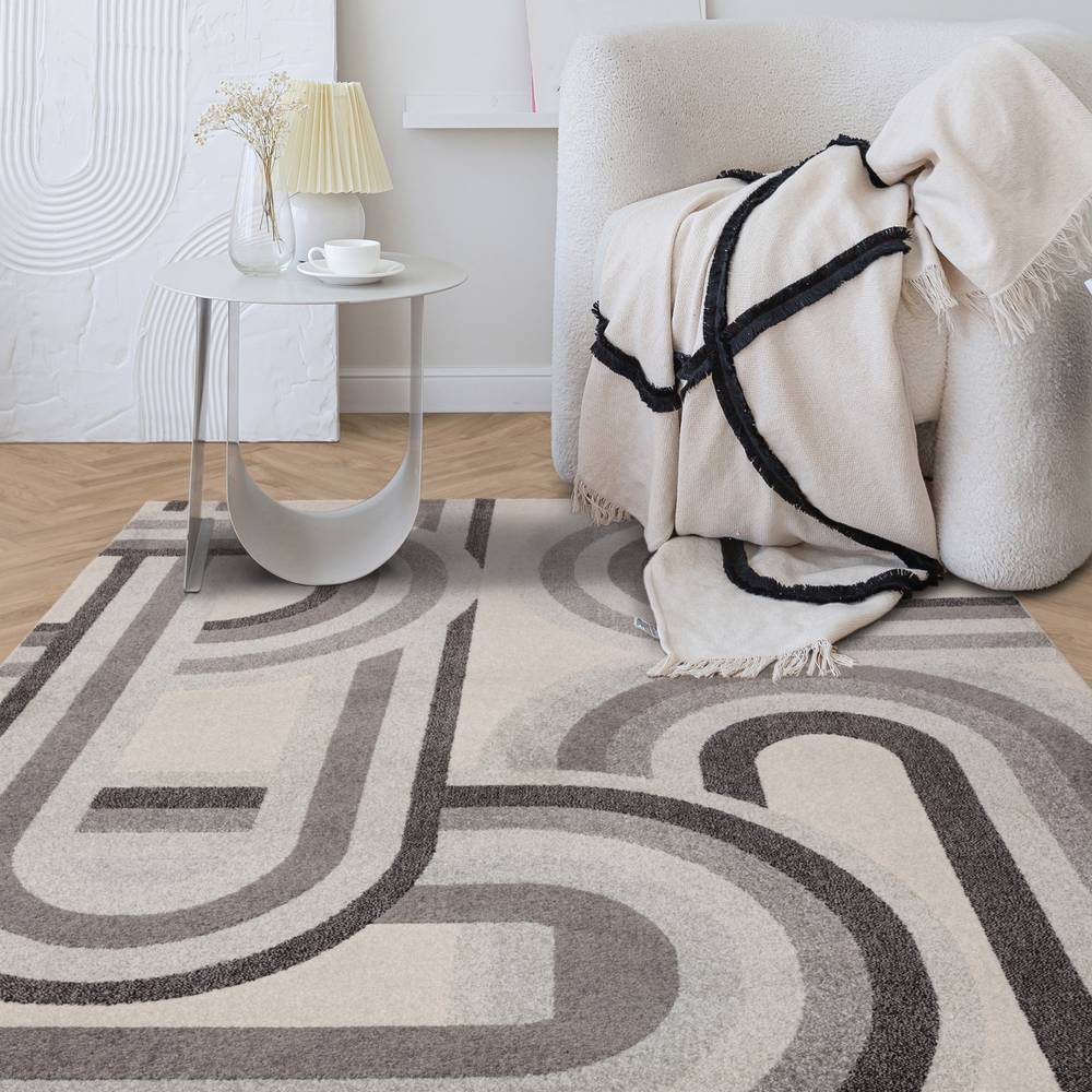 Nova 080x150cm Retro Grey Rug NV29 Rug