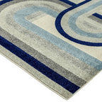 Nova 200x290cm Retro Blue Rug NV30 Rug
