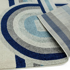 Nova 200x290cm Retro Blue Rug NV30 Rug