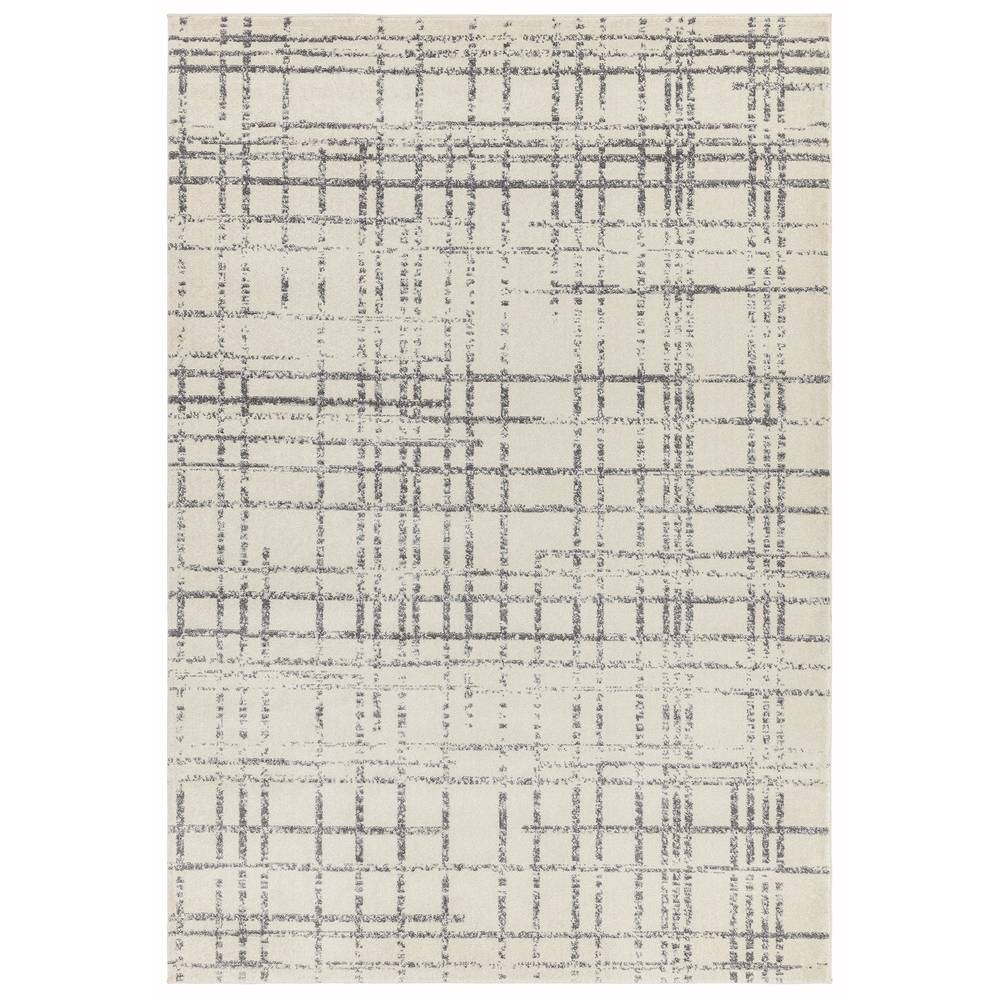 Nova 200x290cm Grid Grey Rug NV31 Rug