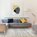 Nova 120x170cm Grid Grey Rug NV31 Rug
