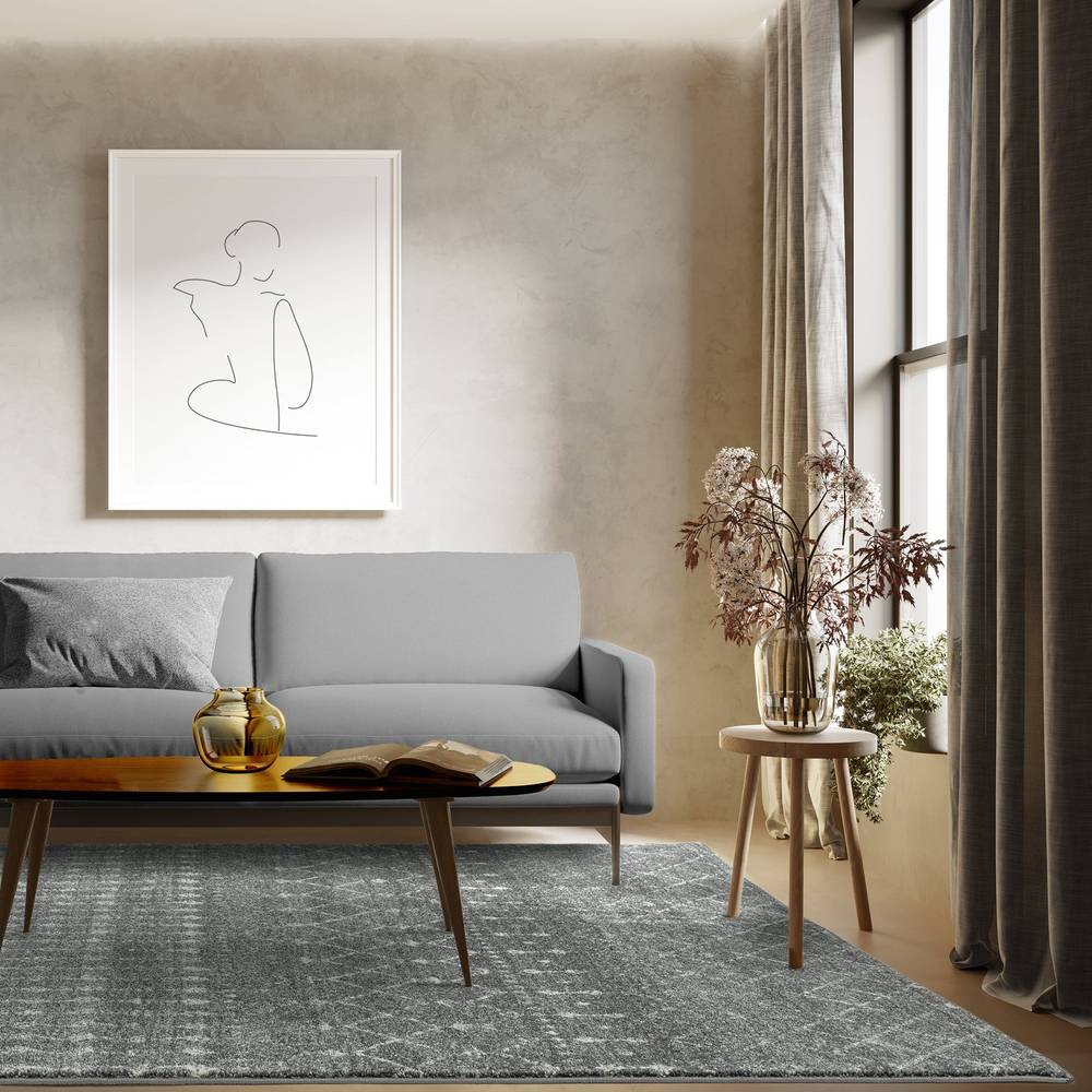 Nova 120x170cm Dark Grey Rug NV34 Rug