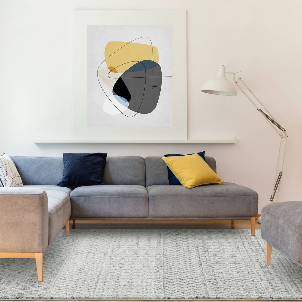 Nova 160x230cm Aztec Grey Rug NV35 Rug