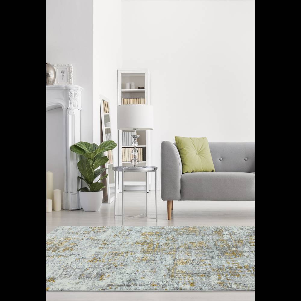 Orion 200x290cm OR07 Abstract Yellow Rug