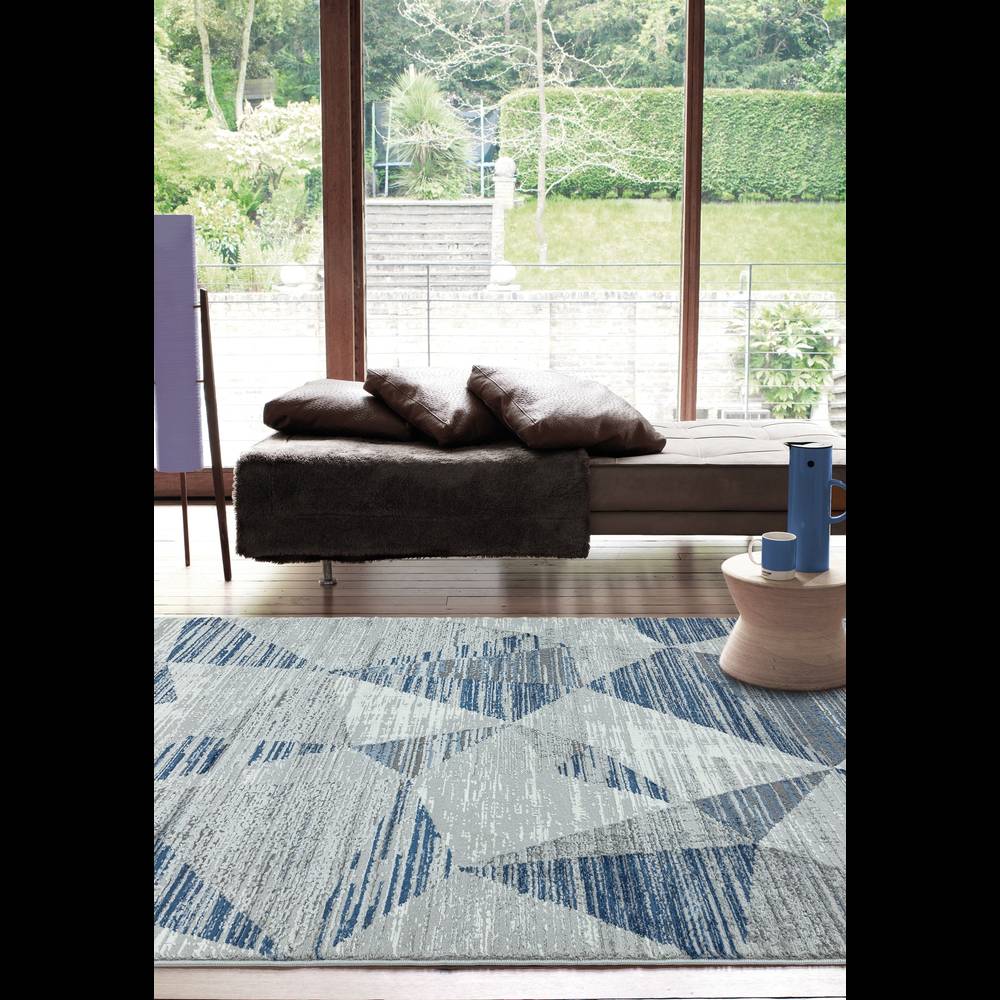 Orion 160x230cm OR14 Blocks Blue Rug