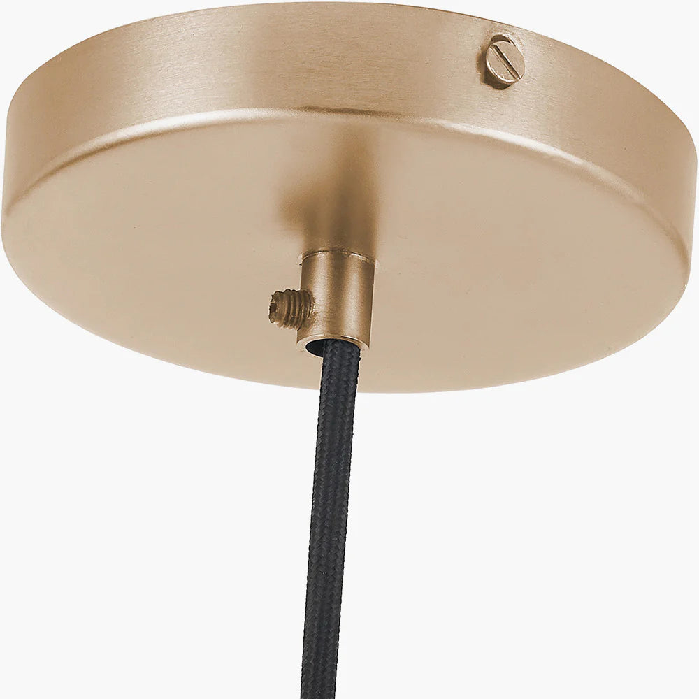 Kingston Clear Glass with Antique Brass Fitting Elec Pendant