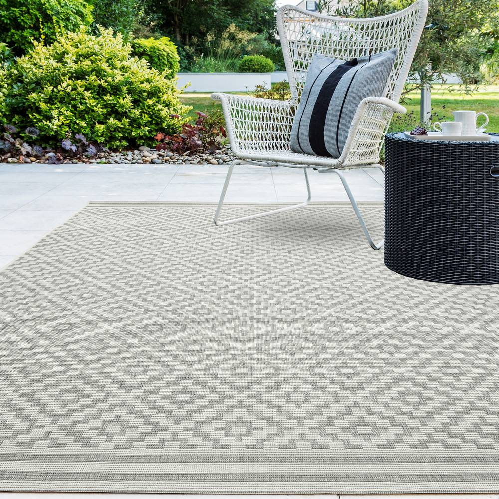 Patio 160x230cm 11 Diamond Grey Rug