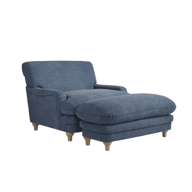 PLUMPTON CHAIR DENIM BLUE WEAVE