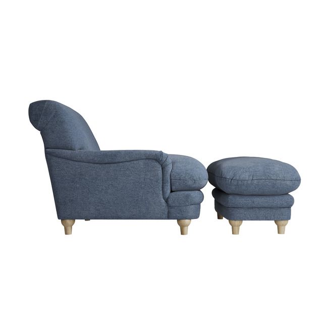 PLUMPTON CHAIR DENIM BLUE WEAVE