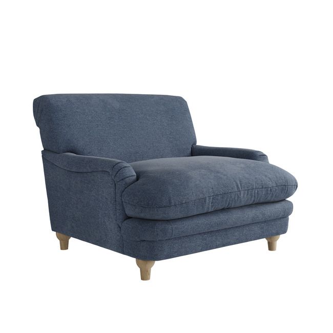 PLUMPTON CHAIR DENIM BLUE WEAVE