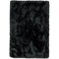 Plush Rug 140x200cm Black Rug