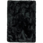 Plush Rug 140x200cm Black Rug