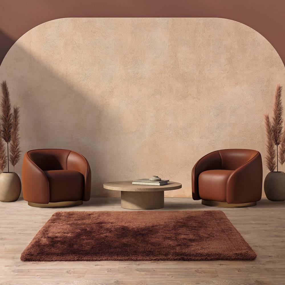 Plush Rug 200x300cm Copper Rug
