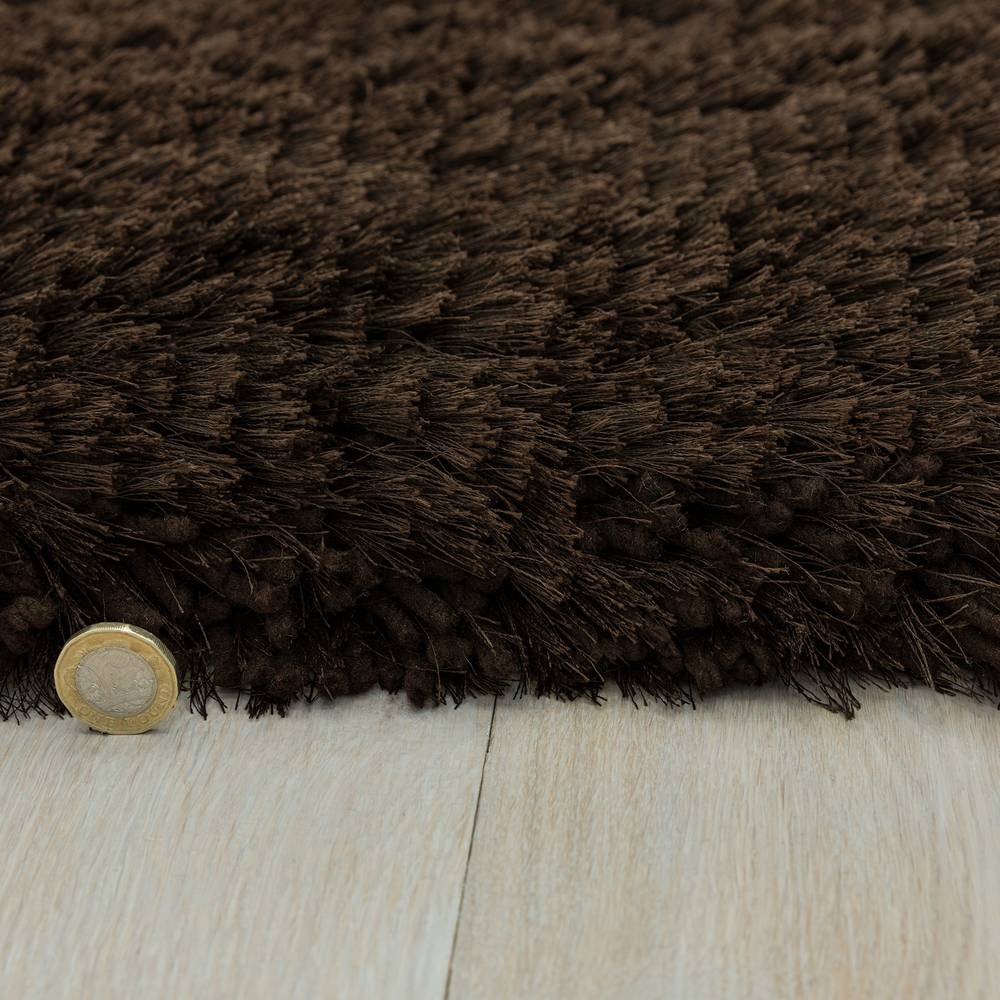 Plush Rug 120x170cm Dark Chocolate Rug