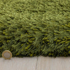 Plush Rug 070x140cm Green Rug