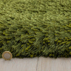 Plush Rug 160x230cm Green Rug