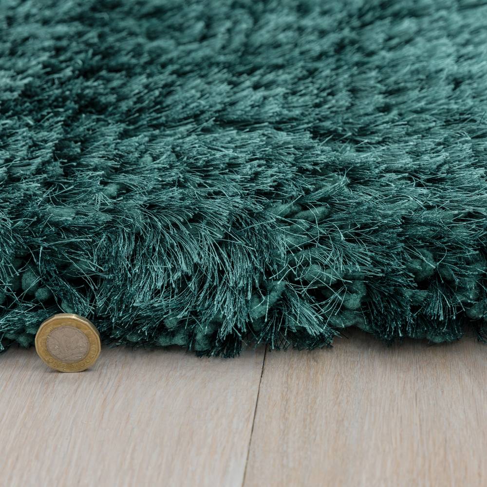 Plush Rug 160x230cm Petrol Rug