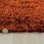 Plush Rug 070x140cm Rust Rug