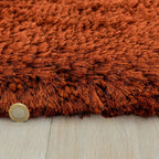 Plush Rug 140x200cm Rust Rug