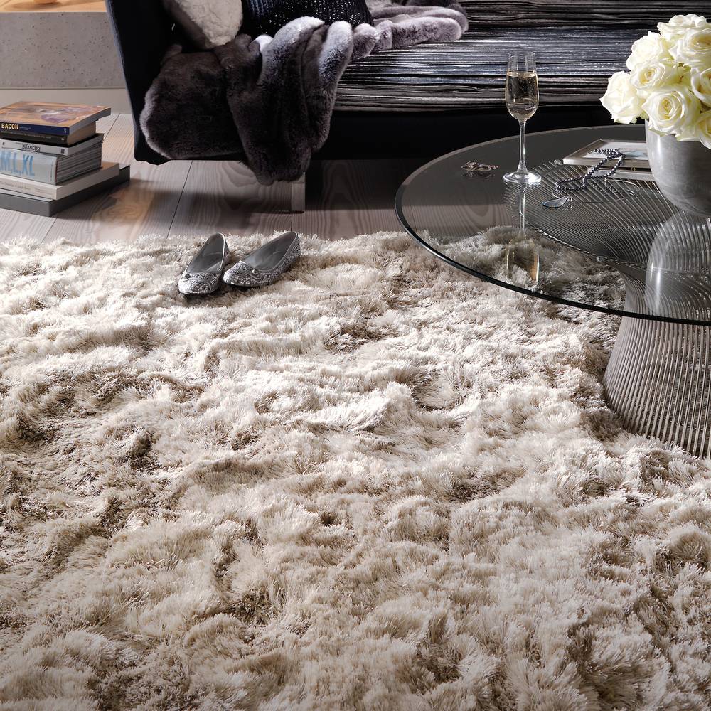 Plush Circle Rug 150x150cm Sand (Circle) Rug
