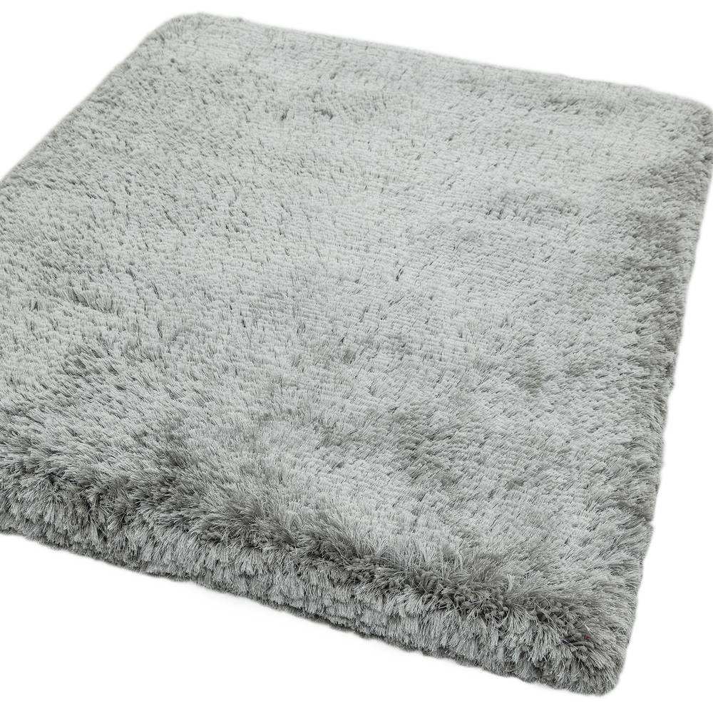 Plush Rug 070x140cm Silver Rug