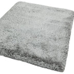 Plush Rug 140x200cm Silver Rug