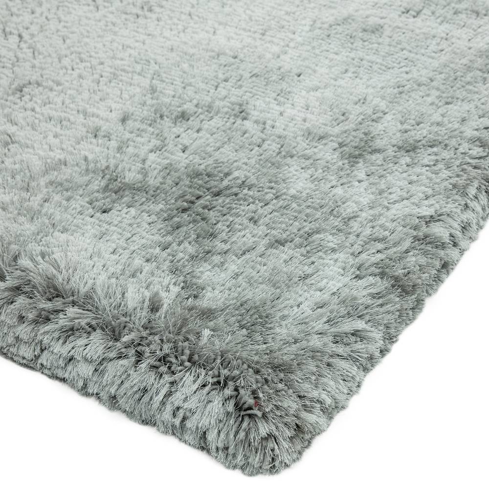 Plush Circle Rug 150x150cm Silver (Circle) Rug