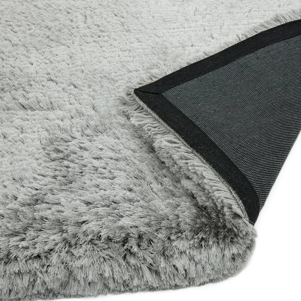 Plush Rug 070x140cm Silver Rug