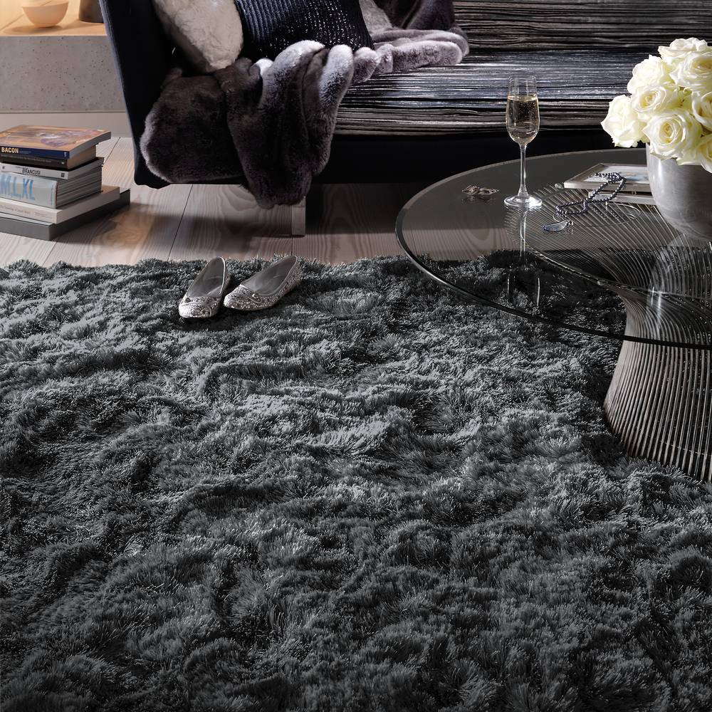 Plush Rug 070x140cm Slate Rug