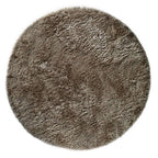 Plush Circle Rug 150x150cm Taupe (Circle) Rug