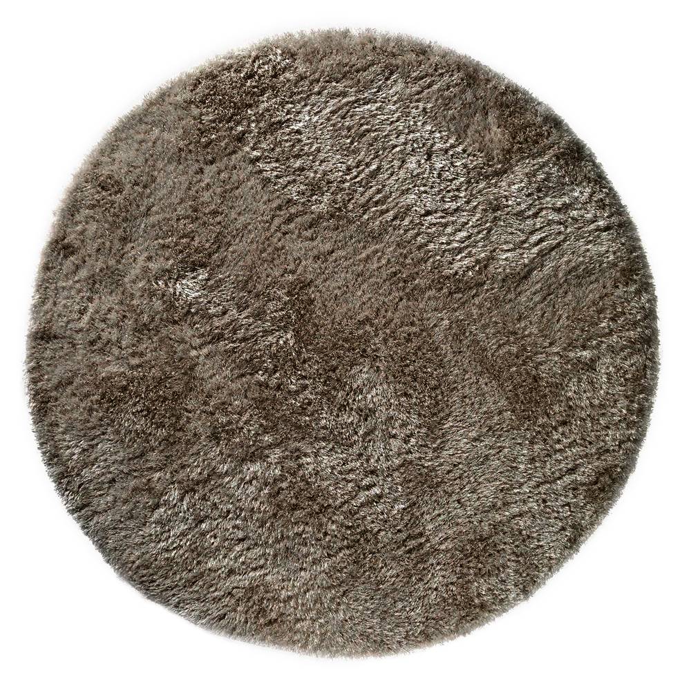 Plush Circle Rug 150x150cm Taupe (Circle) Rug