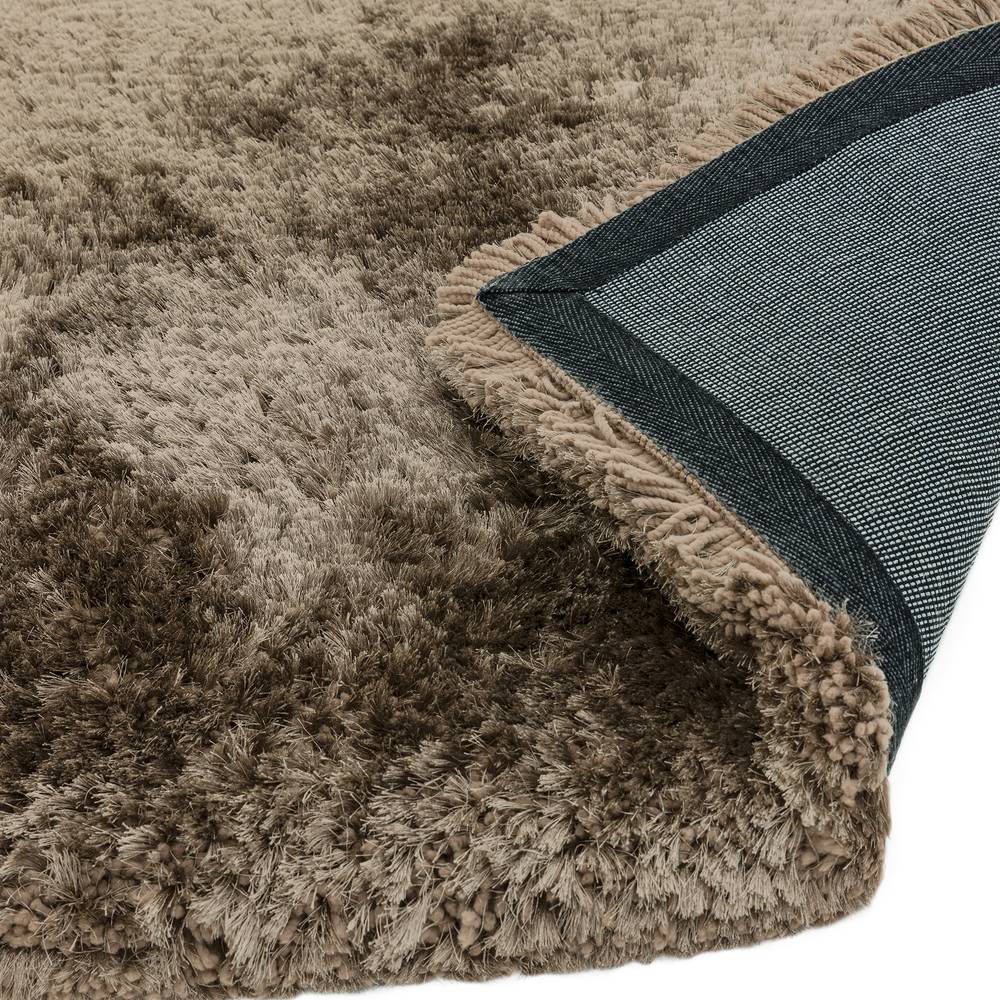 Plush Circle Rug 150x150cm Taupe (Circle) Rug