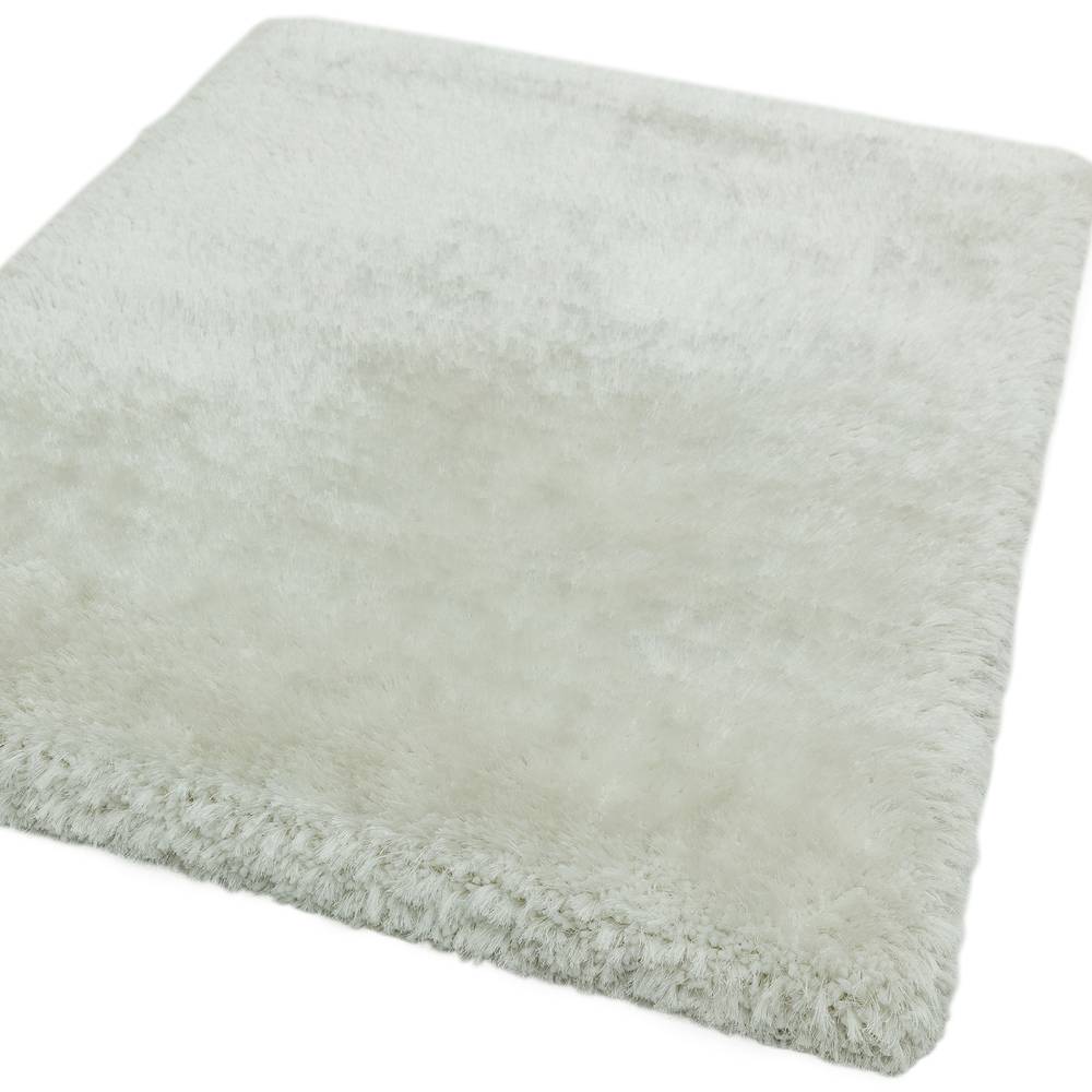 Plush Circle Rug 150x150cm White (Circle) Rug