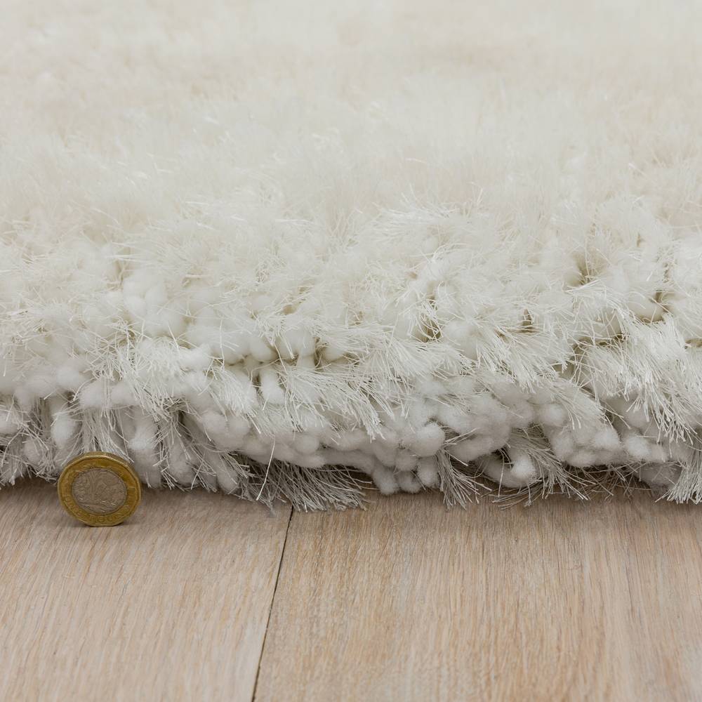 Plush Rug 120x170cm White Rug