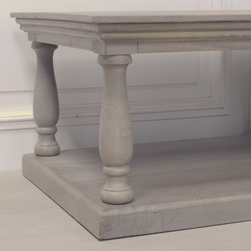 Rustic Column Coffee Table