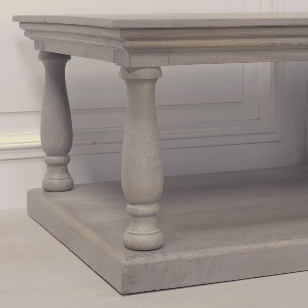 Rustic Column Coffee Table