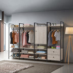 Zahar Open Wardrobe with 2 Drawers